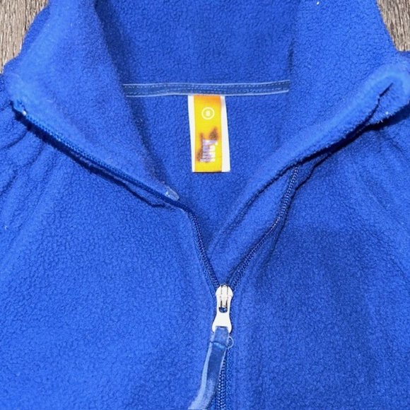 Lucy Yoga Activewear Fleece 1/2 Zip Pullover Jacket Size S Small Blue EUC - Picture 3 of 6